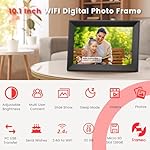 Digital Picture Frame FRAMEO 10.1 Inch Smart WiFi 1280x800 HD IPS Touch Screen, Auto-Rotate Portrait and Landscape, Built in 32GB Memory, Share Moments Instantly via Frameo App from Anywhere - Image 5