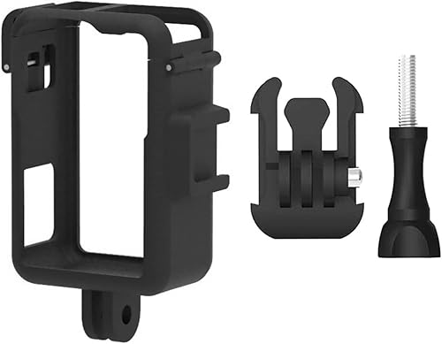 ABS extensión protectora marco caso cubierta con zapata fría reemplazo para DJI Osmo acción 3 accesorios de cámara interfaz universal