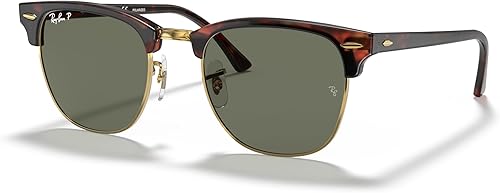 Ray-Ban - Lentes de sol cuadrados Clubmaster RB3016