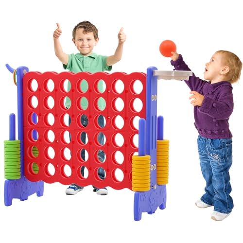 Materiale Sicuro: questo grande gioco di quattro in fila per esterni è realizzato in materiali PP inodori di alta qualità, che sono finemente lucidati e lisci, non stancheranno le manine e non danneggeranno la salute dei bambini. Inoltre, la robusta struttura del telaio è stabile e non viene facilmente abbattuta dal vento quando viene utilizzata all'aperto