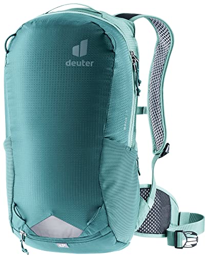 Deuter Mochila Race 12L para mountain bike, ciclismo de cascalho ou deslocamento diário, Deepsea-jade, 12 L