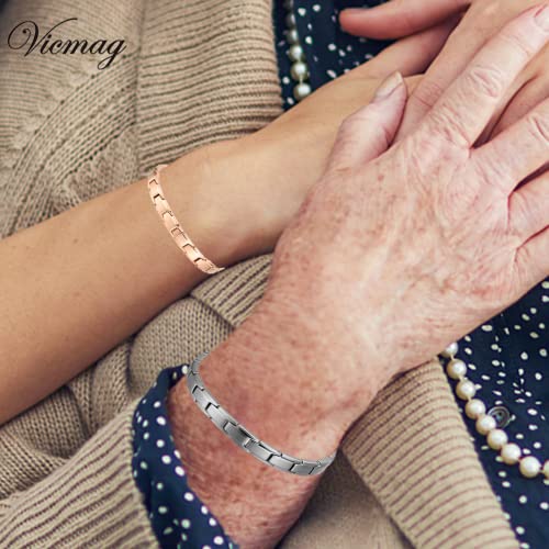 Vicmag Bracelets For Women Magnetic Bracelet Jewelry Gift With Adjustment Tool Health Magnetic Field Therapy #TOP2