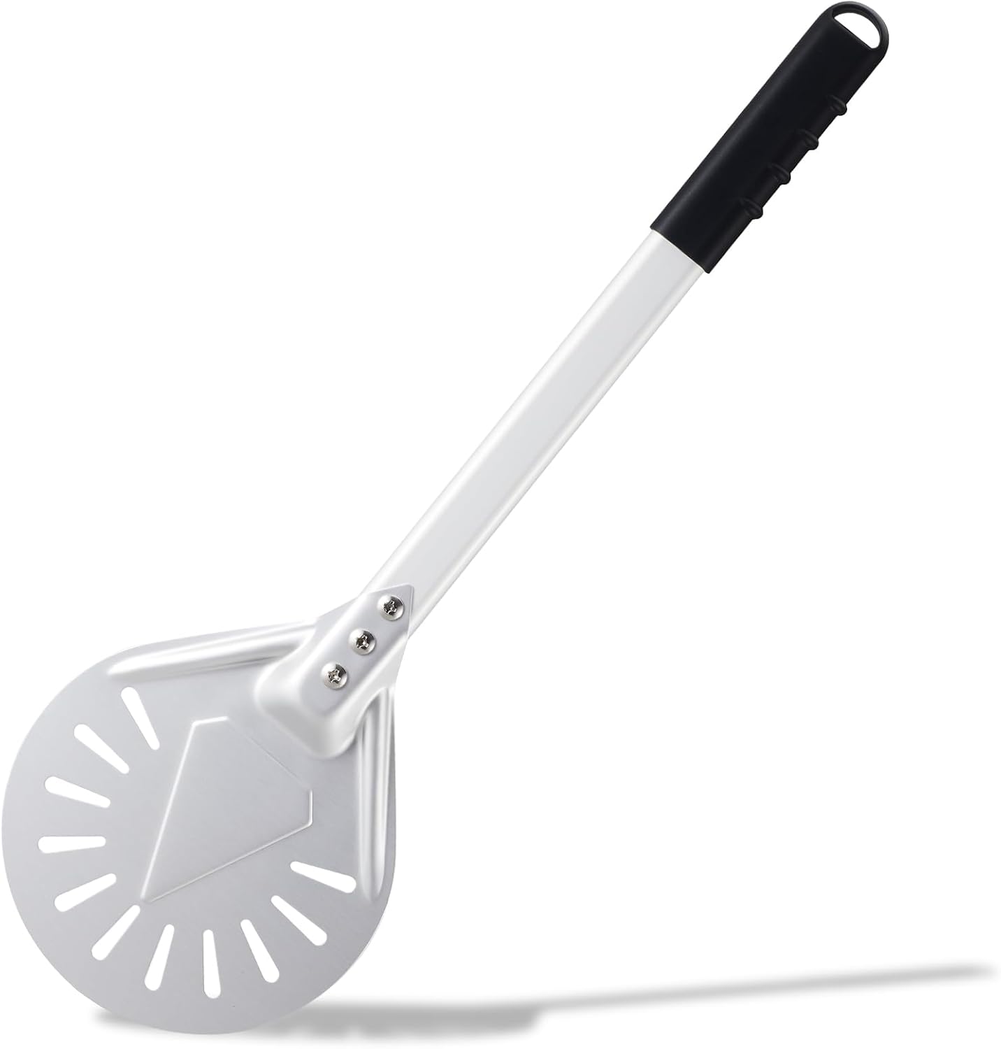 Pizza Turning Peel 9 Inch Round Anodized Aluminum Perforated Pizza Peel Turner With Metal Handle Pizza Paddle Spinner For Outdoor Pizza Oven Accessories Pizza Turning Peel 9 Inch Round Anodized Aluminum Perforated Pizza Peel Turner With Metal Handle Pizza Paddle Spinner For Outdoor Pizza Oven Accessories