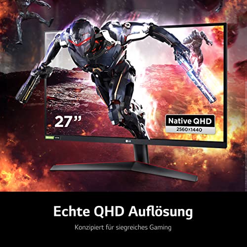 LG Electronics 27GN800P-B Ultragear Gaming Monitor 27" (68cm), QHD, Nano IPS, 1ms GtG, 144 Hz, HDR10, 99% sRGB, Super Resolution+, Motion Blur Reduction, NVIDIA G-Sync, AMD FreeSync - Schwarz – Bild 6