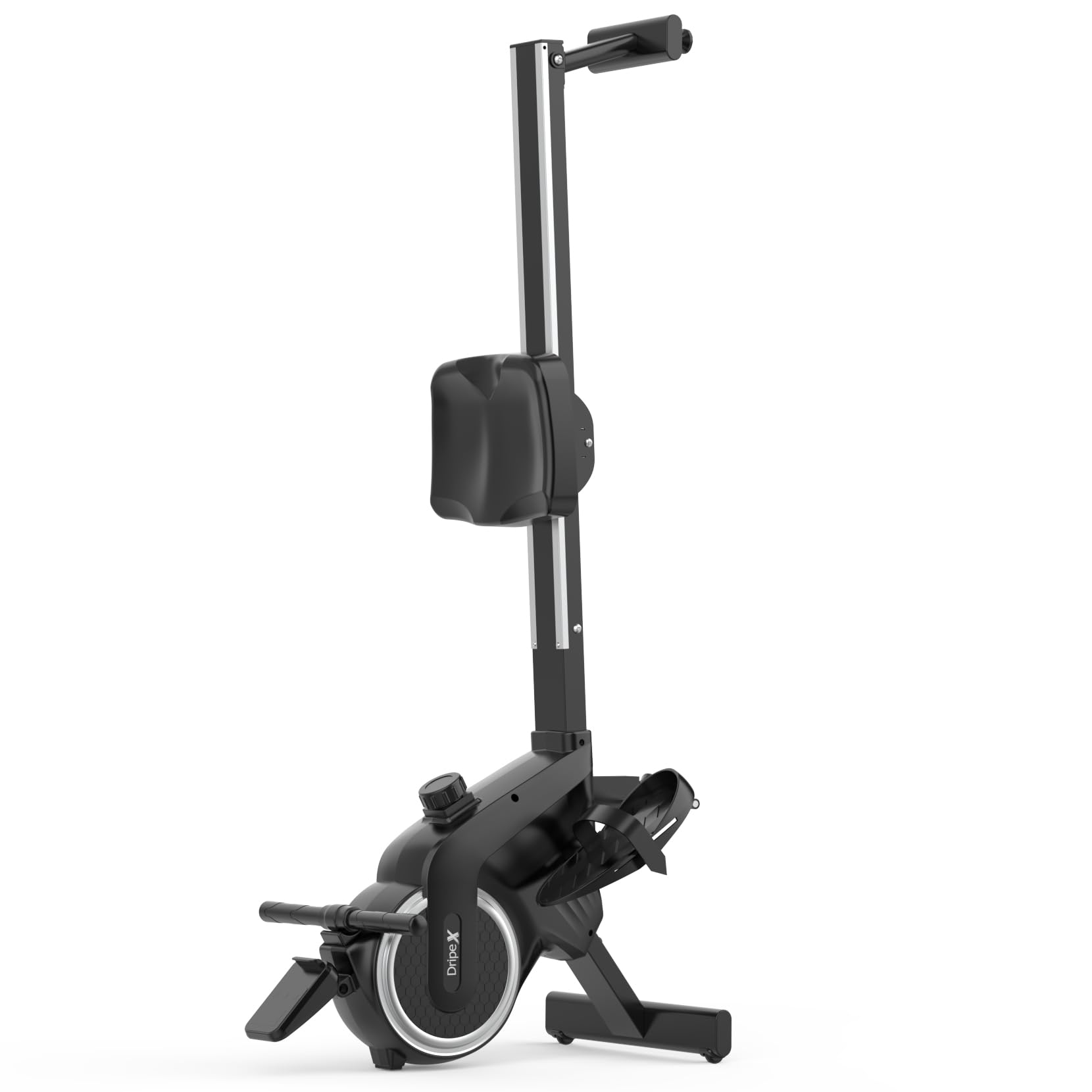 Dripex Macchina da Remo per Casa, Vogatore Magnetico Silenzioso con Binario in Alluminio, 16 Livelli di Resistenza, Schermo LCD, App Compatibile, Fitness e Allenamento Cardio Domestico