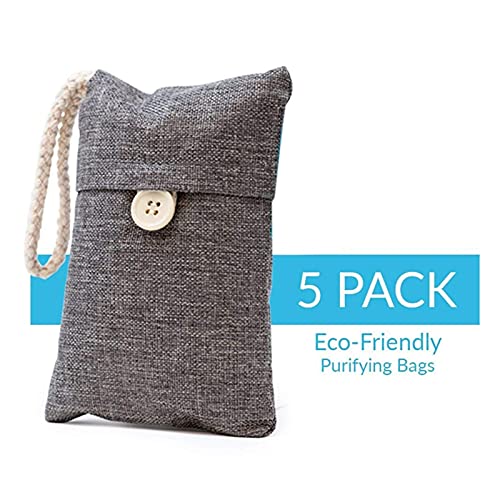 Geactiveerde koolstof 5 Pack Natural Bamboo Houtskool Luchtzuiverende tas Nature Fresh Air Purifier Tassen Geactiveerde… - Image 5