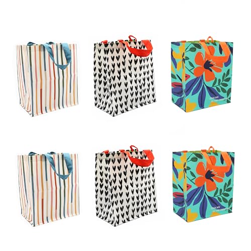 Earthwise 6PK Spring Flower Totes