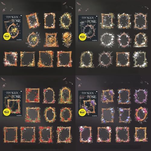 Vintage Frame Sticker Decorative 40PCS Retro Aesthetic Scrapbook Stickers for Journaling DIY Crafts Photo Album Junk Journal Crafts image 5