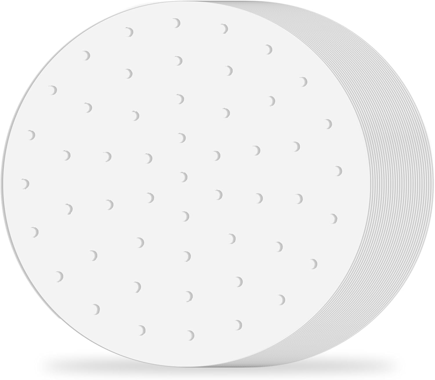 100 Piece Steamer Paper 12" Bamboo Steamer Liner Air Fryer Parchment Paper Round Anti-Stick Steamers Liners for Air Fryer Steaming Basket