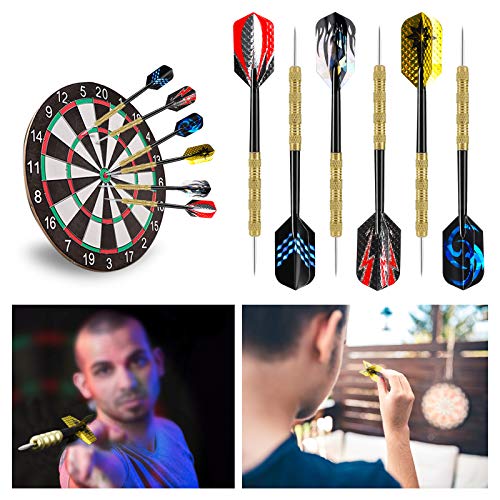 Image of Accmor Metal Tip Darts, Steel Tip Darts, 14 Grams Professional Metal Darts, Darts Metal Tip Set, Metal Darts for Dartboard