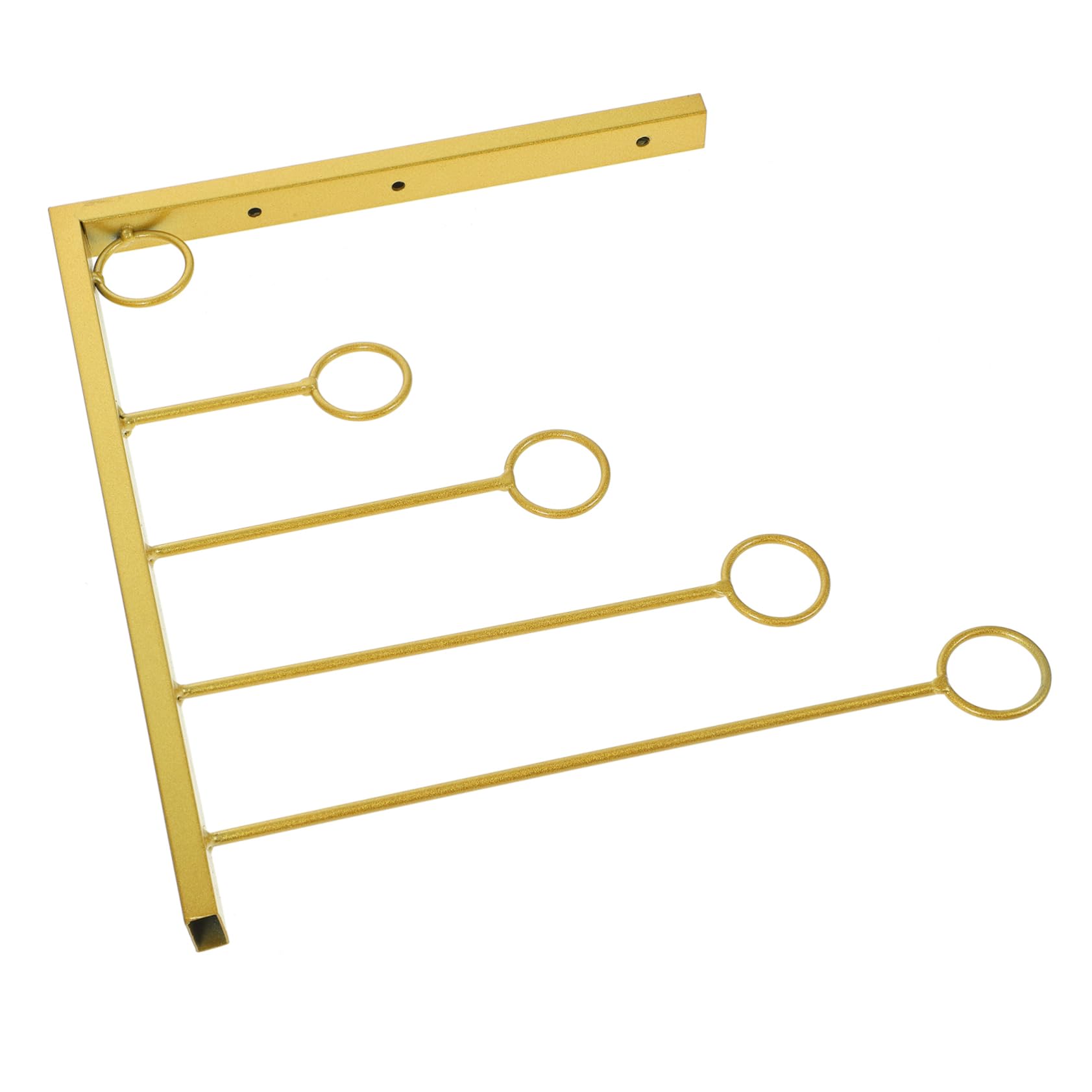 Organisateur de vêtements pour dressing chic support mural multi-anneaux fer