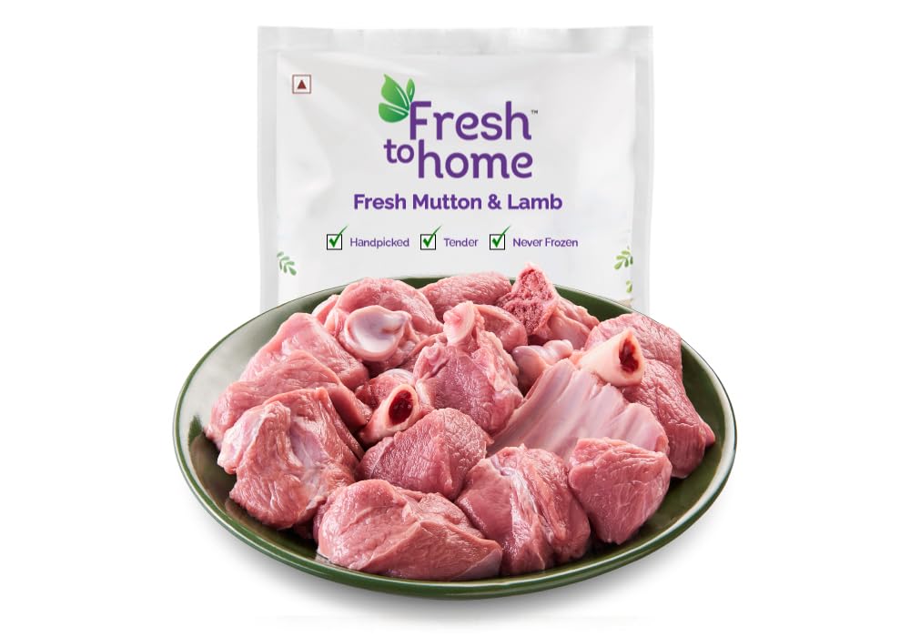 FreshToHome Premium Tender Lamb Boneless Curry Cut | 280g to 300g Pack | Fresh | Never Frozen-image-36