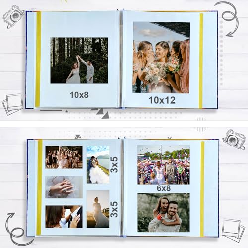 Image of Sehaz Artworks Auto Stick Album for Photos | Album for Photos Collection | Self Adhesive Photo Album Book for Photos Collection - 20 Sheets