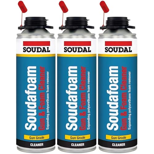 3x Soudal Gun & Foam Cleaner 500ml