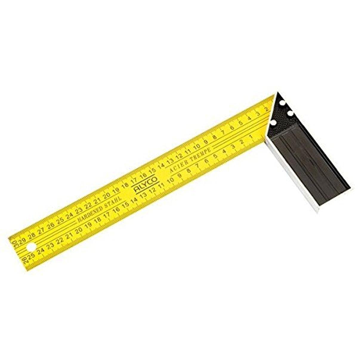 Alyco - Escuadra de Acero Templado, con Mango de Aluminio, 300 mm - 197392