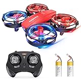 ドローン こども向け 小型 【2人で対戦可能なミニドローン】 Sansisco LEDライト付き 360°保護カバー 100g未満 ワンキー離陸 ヘッドレストモード 宙返り スピード3段階 モード1/2自由転換可 お祝いギフト 誕生日プレゼント 国内認証済み A21