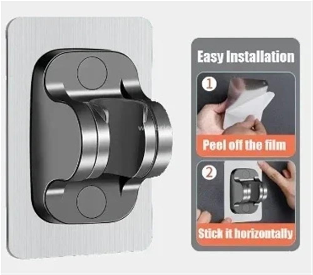 Pommeau de douche haute pression gris avec support pour lavabo de salle de bain