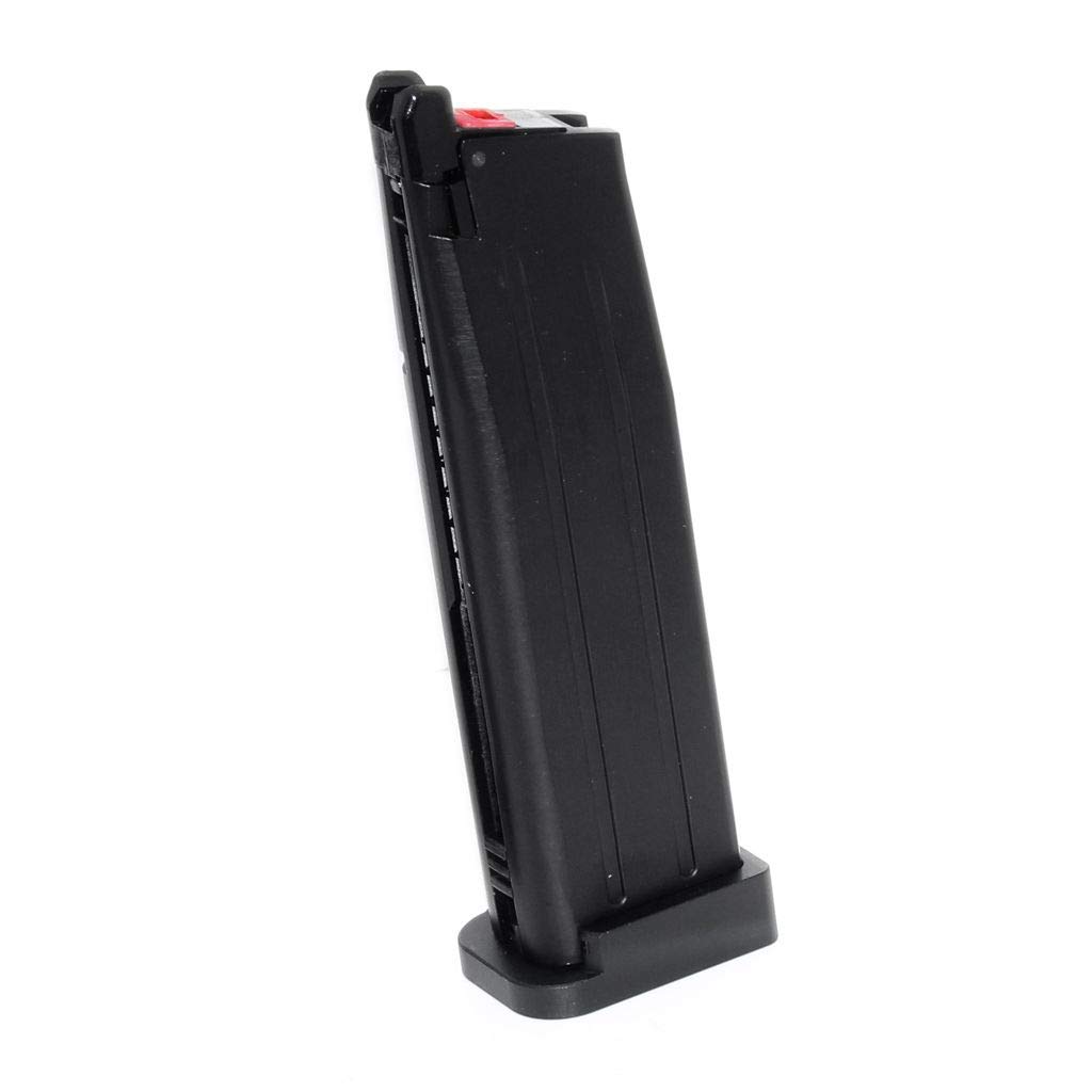 Airsoft Softair Teile EMG TTI 2011 Combat Master 30rd Co2 Magazin für Army R501 R601 / KJ KP-05 / Zeon/EMG SAI STI TTI/AW/WE/Tokyo Marui Hi-Capa GBB Pistole Schwarz
