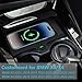 Wireless Car Charger for BMW X3 2018-2024 BMW X4 2019-2025, OEM Custom Fit Wireless Fast Phone Charging Pad, Automotive Center Console Organizer for BMW X3(G01)/X4(G02) Interior Accessories(Black)
