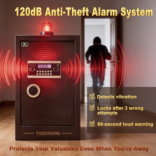 Image of TIGERKING 3.47 Cuft Large Heavy Duty Safe Box for Home Office Business