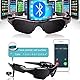 Hereta Bluetooth-Sonnenbrille, 5 m, mit Micro-SD-Karte, erweiterbar bis zu 32 GB mit MP3 + Bluetooth + Kamera + Video-Funktionen