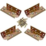 Fioracl Bed Rail Brackets - Bed Rail Fittings - Heavy Duty Non-Mortise, Bed Frame Hardware for Wood