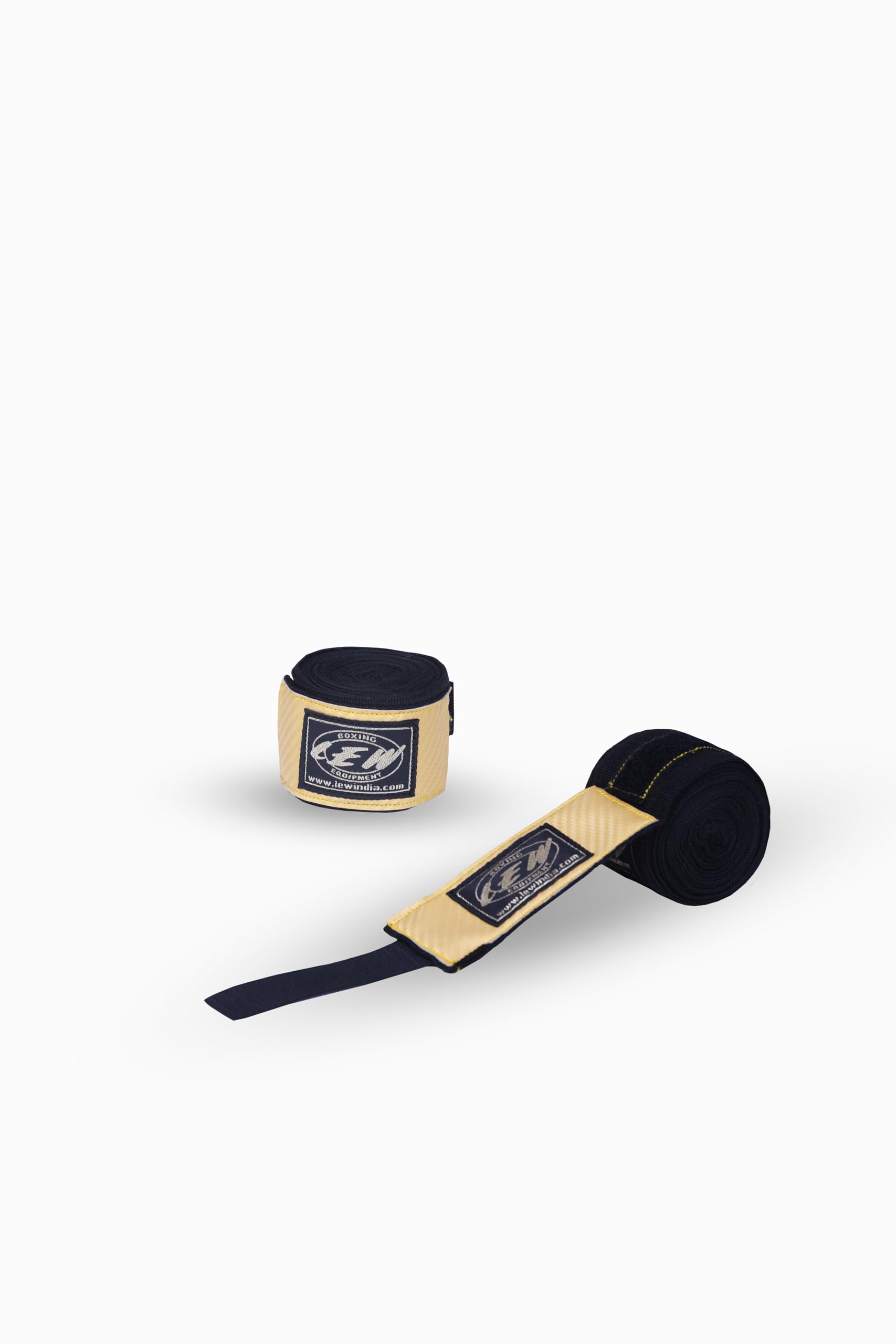 Aurum Elasticised Boxing Hand Wraps 180 Inch, 2 Inch Wide Stretchable for Muay Thai, MMA, Kickboxing, Martial Arts, Black & Gold, Pair-image-18