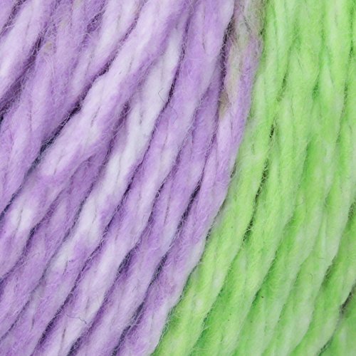 Image of Lily Sugar and Cream Cotton Yarn, Violet Stripes, 2 oz.