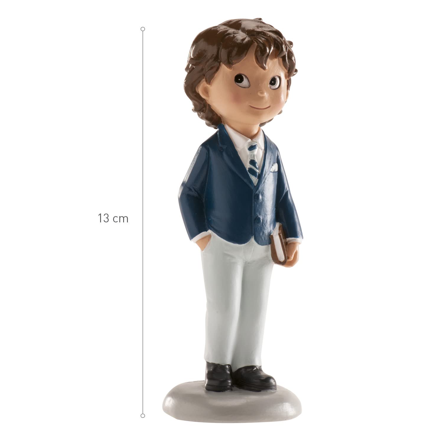 dekora - First Communion Cake Topper Figure Boy, Christening & Celebration Cake Decoration, Multicolor, standard size - Image 2