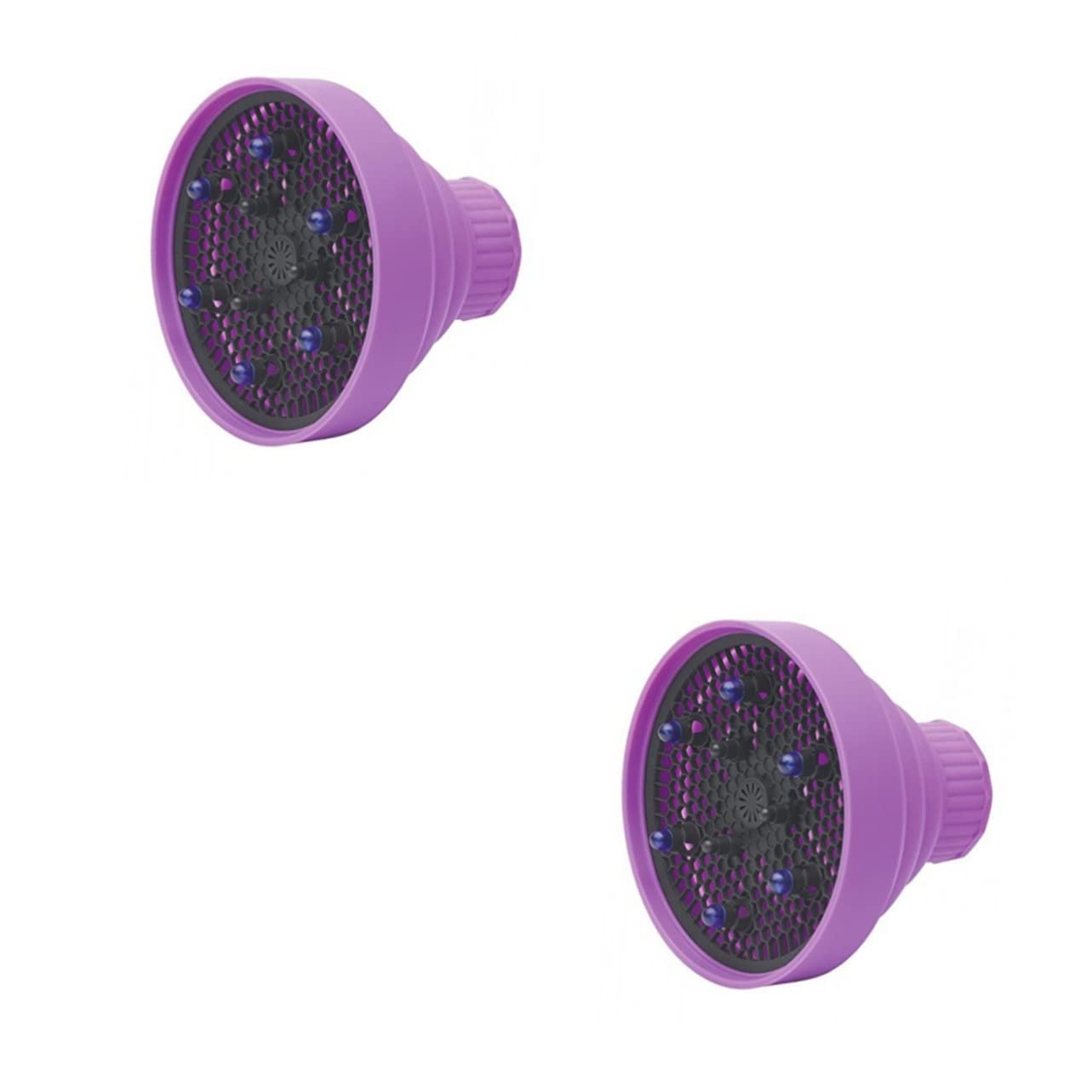 Housoutil 2 Pezzi Diffusore Per Asciugacapelli Per Ricci Diffusore Pieghevole in Silicone Pieghevole 2 3 Pollici