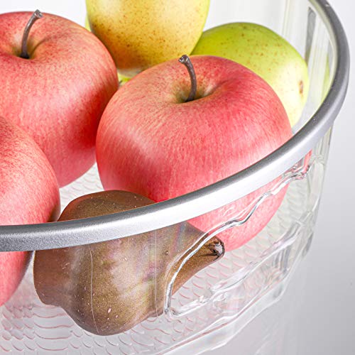 Hedume Set Of 2 Lazy Susan Turntable With Handle, Basics Plastic Kitchen Turntable, Multifunctional Spice Racks Organizer, 360 Degree Rotating Food Storage Container For Refrigerator Or Countertop #TOP2