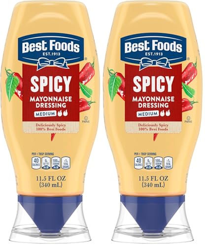Image of Best Foods Spicy Mayonnaise Spicy For a Rich, Creamy Condiment Made with Real Chili Peppers 11.5 oz (Pack of 2)
