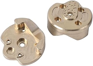 RZXYLRC Heavy Duty Brass Outer Portal Housing Covers Counter Weight for 1/18 Capra UTB18 RC Car Upgrades (2PCS)
