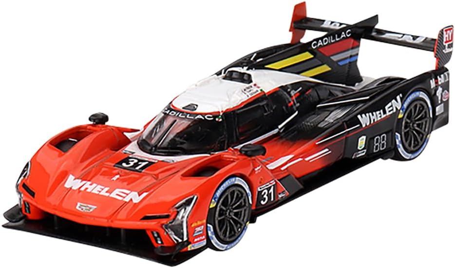 True Scale Miniatures Model Car Compatible with Cadillac V-Series.R #31 Whelen Engineering Cadillac Racing 2023 IMSA Sebring 12 Hrs Winner 1/64 Diecast Model Car Mini GT MGT00745