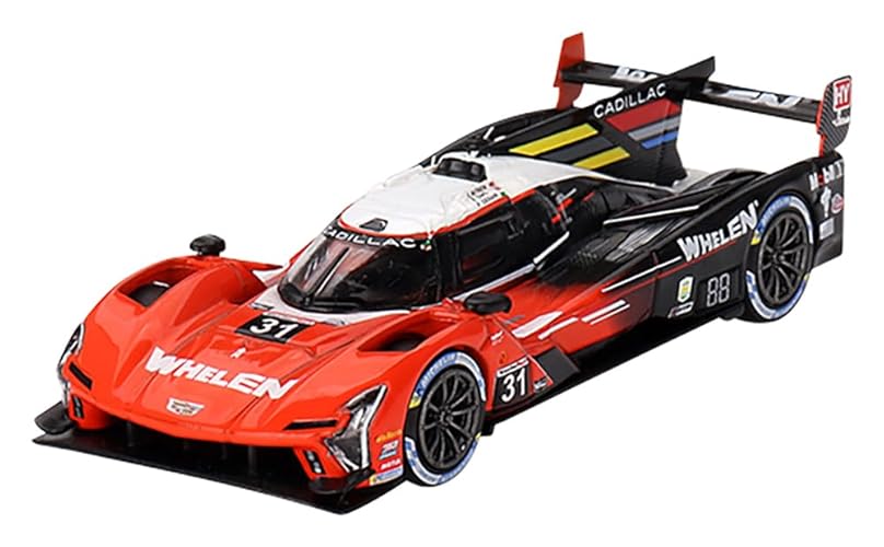 True Scale Miniatures Model Car Compatible with Cadillac V-Series.R #31 Whelen Engineering Cadillac Racing 2023 IMSA Sebring 12 Hrs Winner 1/64 Diecast Model Car Mini GT MGT00745