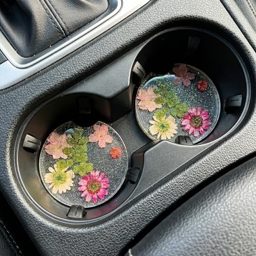 Portavasos rosados para carro, 2 piezas miniatura 4