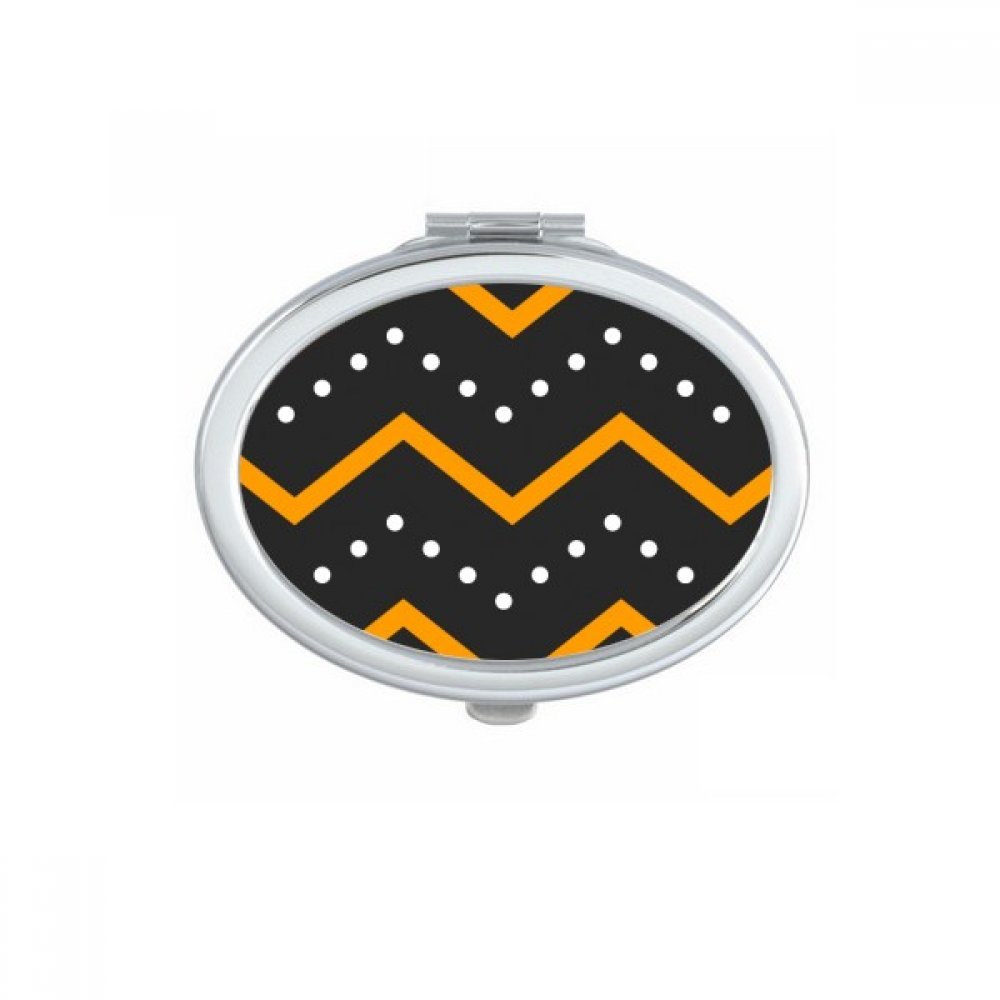 Miroir portable Halloween compact ovale pour corriger son maquillage facilement partout
