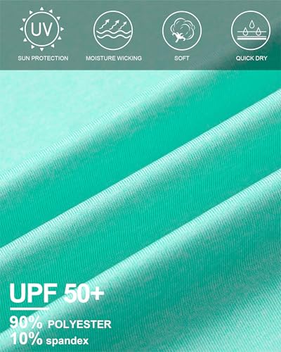 Men's Hiking Running Outdoor Tops - UPF 50+ Long Sleeve Rash Guard Swim Shirts, Sun Protection Quick Dry4