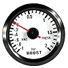 Mintice™ Car Motor Vehicle Black Face 2" 52mm Pointer Boost Gauge -1~2 Bar Meter LED Light #1