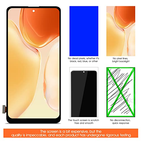 Écran LCD pour Samsung A51 4G tactile noir : résout les bugs de lignes noires - 6