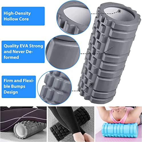Foam Roller There Is Deep Tissue Massager And High Density Exercise Rollers For Physical Therapy，Muscle Recovery,Fitness,Yoga,Pilates, Myofascial Trigger Point Release And Gym Equipment For Home. #TOP2
