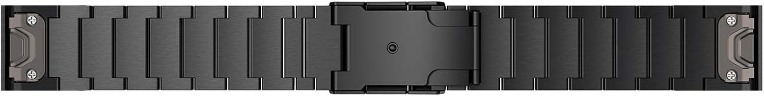 Up To 40% OFF LDFAS Fenix 7/6 Pro/5 Plus Band, 22mm Titanium Metal Quick Release Easy Fit Watch Strap with Double Button Clasp Compatible for Garmin Fenix 7 5 Plus 6 Pro/Forerunner 935/945/Epix Gen 2 Smartwatch, Black