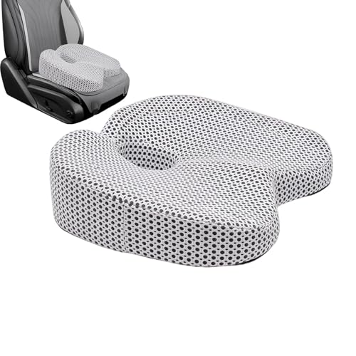 Cojín de espuma para asientos de espuma de memoria elástica, cojín para silla, cojín lumbar, suave y ergonómico para oficina