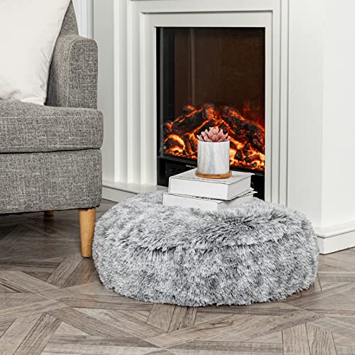 Asuprui Soft Floor Pillow Large Round Floor Cushion For Sitting Fur Meditation Pillow Premium Yoga Pillow For Living Room Bedroom Balcony Outdoor 20X6Inches Dark Grey Round Floor Pillow With Insert #TOP1