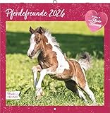 Alpha Edition - Pferdefreunde Kalender 2026 – Broschürenkalender 30×30 cm mit Pferde- & Ponyfotos von Christiane Slawik, Kinderkalender mit Stundenplänen, Ferientabelle & Extra-Spiel