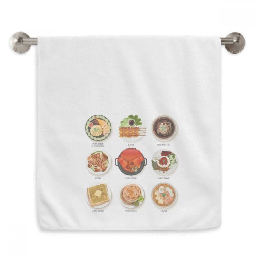 Serviettes débarbouillettes Singapour en tissu haut de gamme blanc de 13 x 29 inch