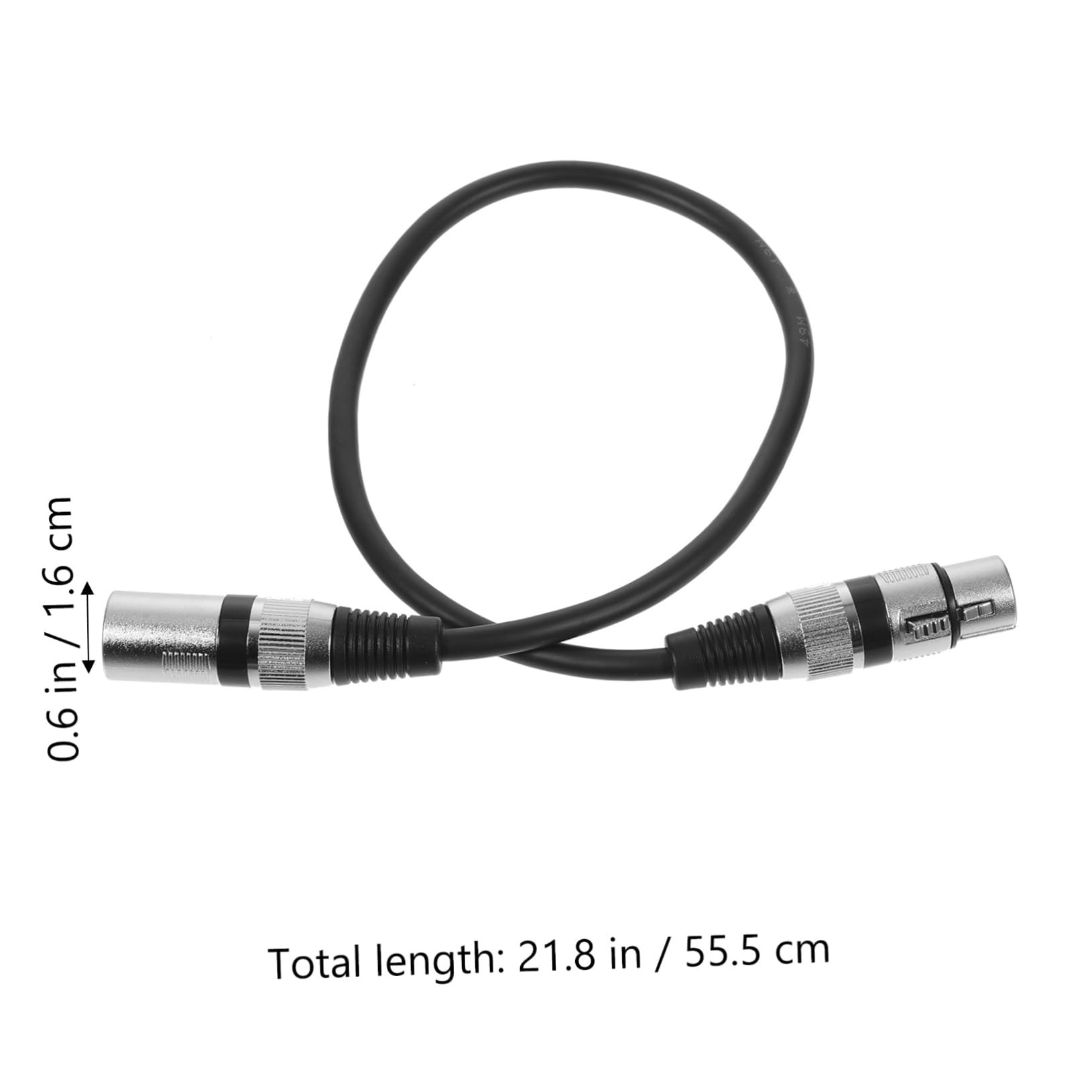 VICASKY 6 Piezas Cable de Audio Xlr de Conector Xlr Macho de Pines Cable de Micrófono para Ktv y Altavoces