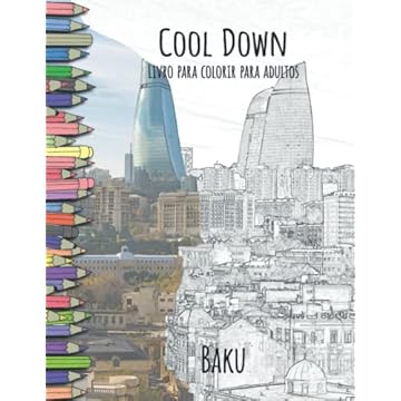 Capa do livro Cool Down Livro para colorir para adultos: Baku
