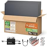 - Solarway® Balkonkraftwerk 2000W / 800W komplett Steckdose - neuester 800W Wechselrichter - Solaranlage Komplettset - 500W bifaziale Solarmodule & Envertech & Zubehör