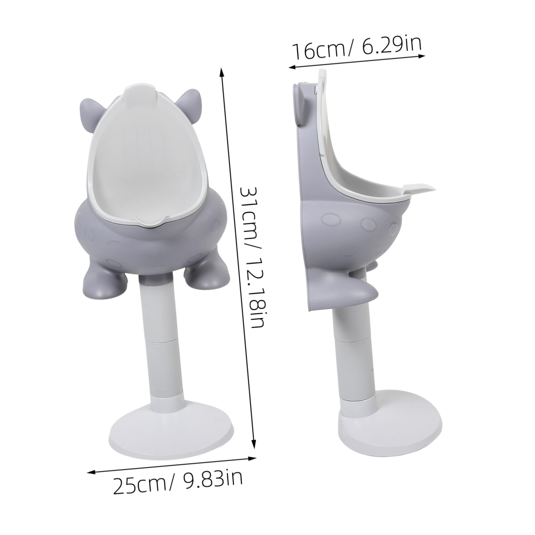 Abaodam Adjustable Height Boys and Girls Urinal Potty Training Toddler Urinal for Boys Portable Pee Potty Wall Mount Design
